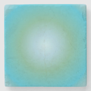 Porta-copo De Pedra Gradiente Aquarius Aura Zodiac, Gradiente Verde Az