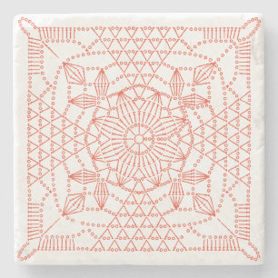 Porta-copo De Pedra Gráfico de Cortes de Cores Personalizados