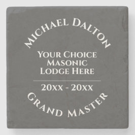 Porta-copo De Pedra Grand Master Masonic