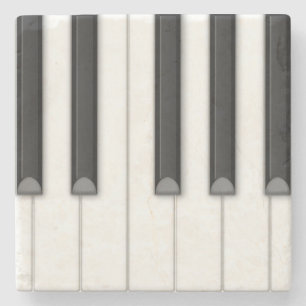 Porta-copo De Pedra Grandes Chaves de Piano Realistas Personalizáveis