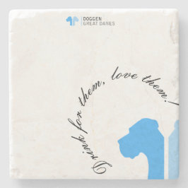 Porta-copo De Pedra Great Dane Collections Bluemin