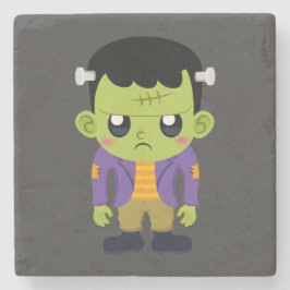 Porta-copo De Pedra Green Frankenstein Monster Halloween