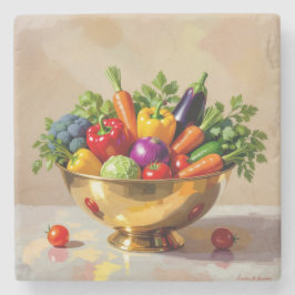 Porta-copo De Pedra „Grüne Kraft – Das Leben aus der Erde“