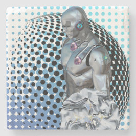 Porta-copo De Pedra Guardião do Realm Digital