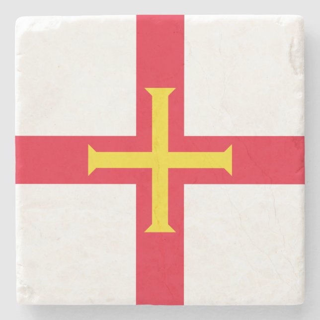 Porta-copo De Pedra Guernsey Flag (Frente)