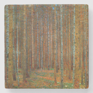 Porta-copo De Pedra Gustav Klimt - Floresta de Pinheiros Tannenwald
