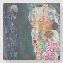 Porta-copo De Pedra Gustav Klimt - Morte e Vida
