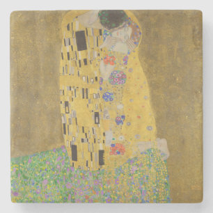 Porta-copo De Pedra Gustav Klimt O Beijo
