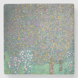 Porta-copo De Pedra Gustav Klimt - Rosebushes debaixo das Árvores