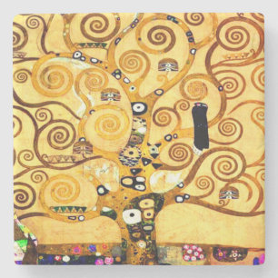 Porta-copo De Pedra Gustav Klimt Tree of Life