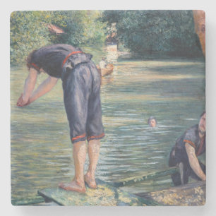 Porta-copo De Pedra Gustave Caillebotte - Banhistas, Margem do Yerres