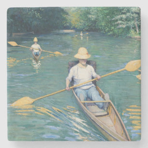 Porta-copo De Pedra Gustave Caillebotte - Barcos no Yerres