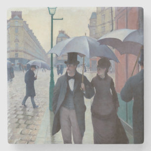 Porta-copo De Pedra Gustave Caillebotte - Rua Paris;Dia de Chuva