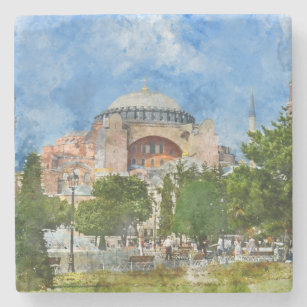 Porta-copo De Pedra Hagia Sophia em Sultanahmet, Istambul
