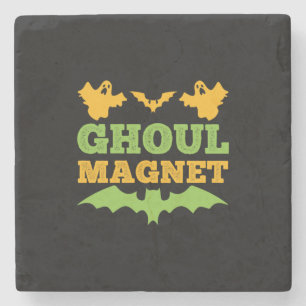 Porta-copo De Pedra Halloween Ghoul Magnet Birthday