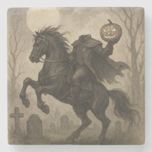 Porta-copo De Pedra Halloween/Outono de Cavaleiro Sem Cabeça Vintage/G