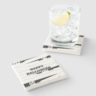 Porta-copo De Pedra Halloween Peeking Mummy