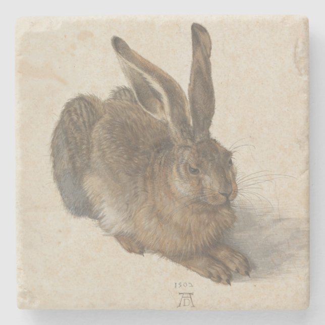 Porta-copo De Pedra Hare (por Albrecht Dürer) (Frente)