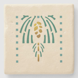 Porta-copo De Pedra Helen "Pinecone adoptivo "