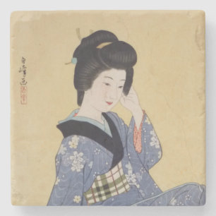 Porta-copo De Pedra Hirano Hakuho's Young Girl