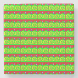 Porta-copo De Pedra História de Natal Festiva "Feliz"