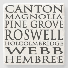 Porta-copo De Pedra Historicamente Roswell, Ruas, Geórgia, Portas copo