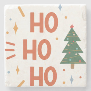 Porta-copo De Pedra Ho Ho Ho 2