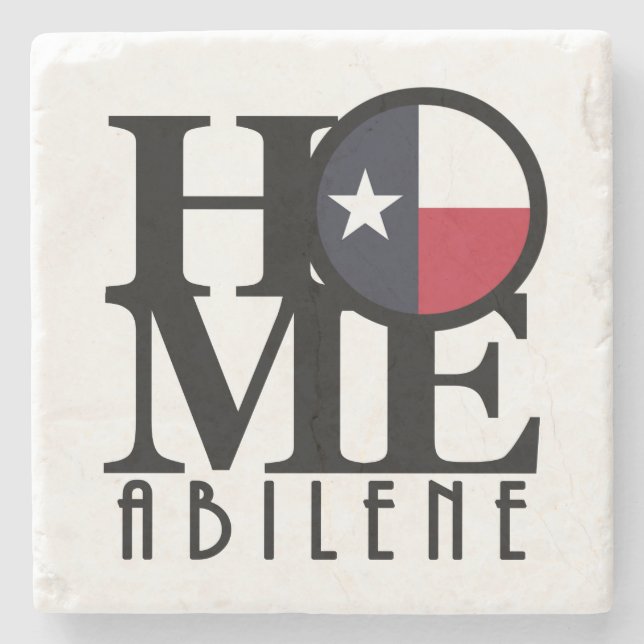 Porta-copo De Pedra HOME Abilene Texas (Frente)