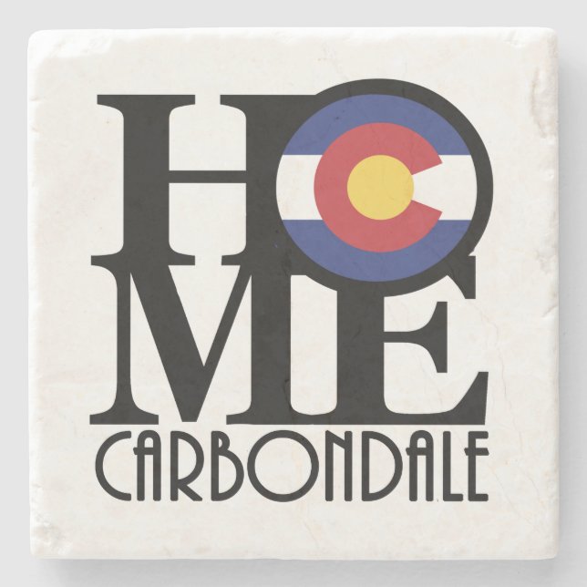 Porta-copo De Pedra HOME Carbondale Colroado (Frente)
