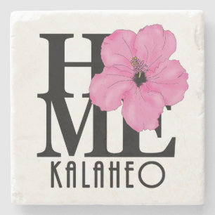 Porta-copo De Pedra HOME Kalaheo - Rosa