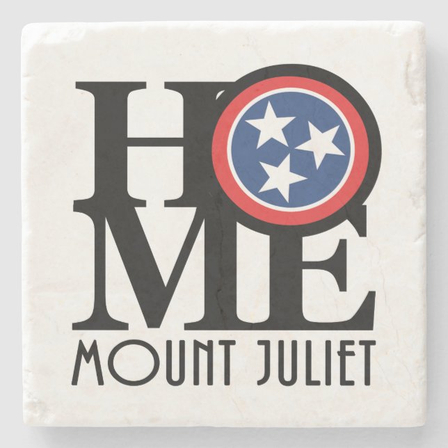 Porta-copo De Pedra HOME Mount Juliet Tennessee (Frente)