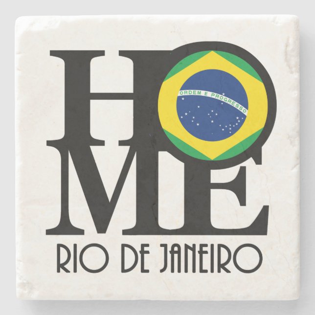 Porta-copo De Pedra HOME Rio de (Frente)