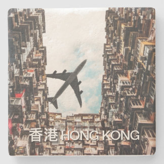 Porta-copo De Pedra Hong Kong Airplane 