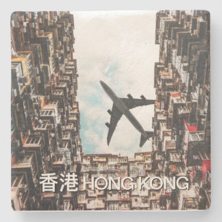 Porta-copo De Pedra Hong Kong Airplane 
