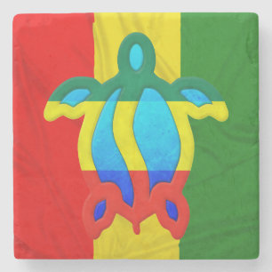 Porta-copo De Pedra Honu jamaicano