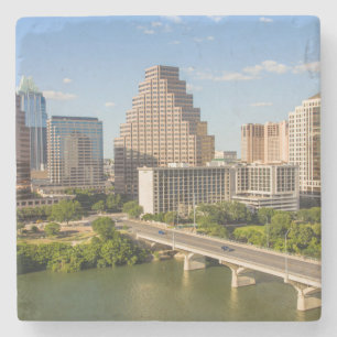 Porta-copo De Pedra Horizonte de Downtown no Lady Bird Lake