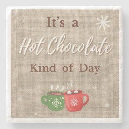 Porta-copo De Pedra Hot Chocolate Kind of Day Cocoa Mugs