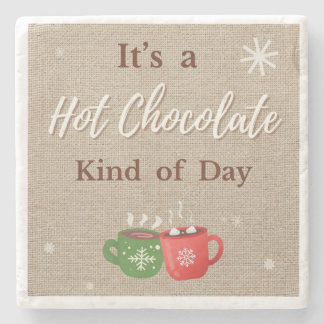 Porta-copo De Pedra Hot Chocolate Kind of Day Cocoa Mugs