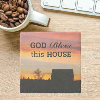 Porta-copo De Pedra House Blush Sunset Silhouette