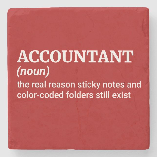 Porta-copo De Pedra Humor do Nerd financeiro (Frente)