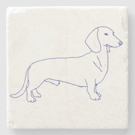 Porta-copo De Pedra Hunderasse Dackel