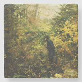 Porta-copo De Pedra Hunter in the Forest (por H.A. Brendekilde)