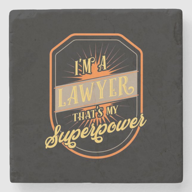 Porta-copo De Pedra I Am A Lawyer (Frente)