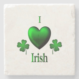 Porta-copo De Pedra I Heart Irish
