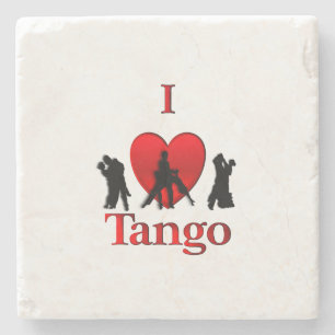 Porta-copo De Pedra I Heart Tango