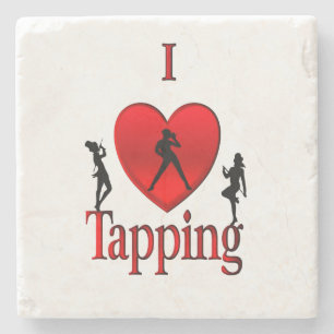 Porta-copo De Pedra I Heart Tap Dance
