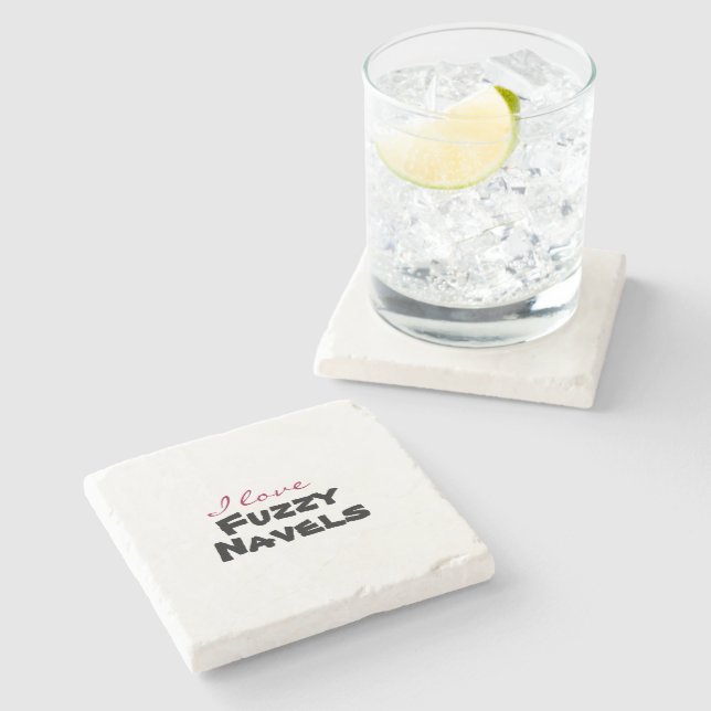 Porta-copo De Pedra I love [customize] (Lateral)