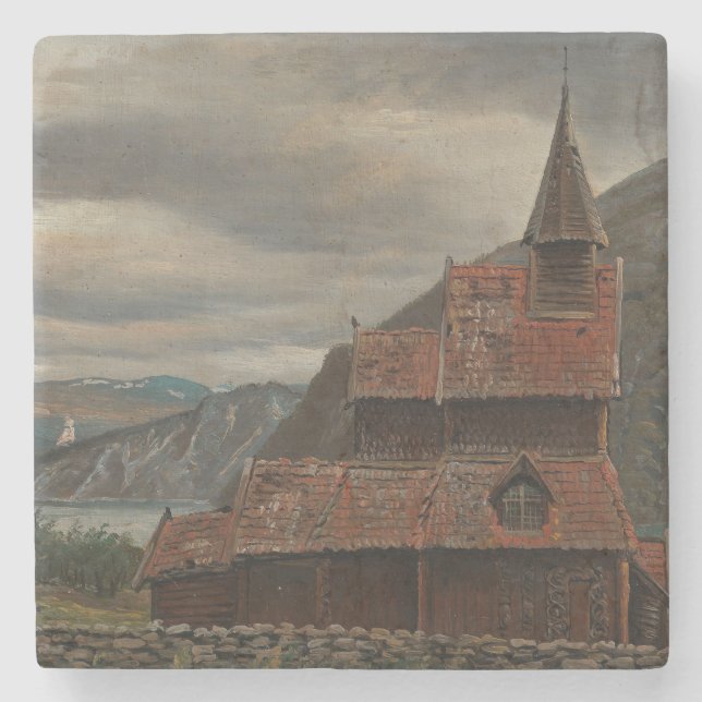 Porta-copo De Pedra Igreja de Estado Norueguesa (por Knud Baade) (Frente)