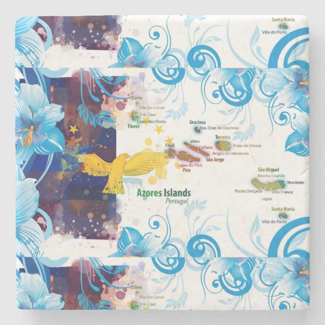 Porta-copo De Pedra Ilhas dos Açores, Portugal (Frente)