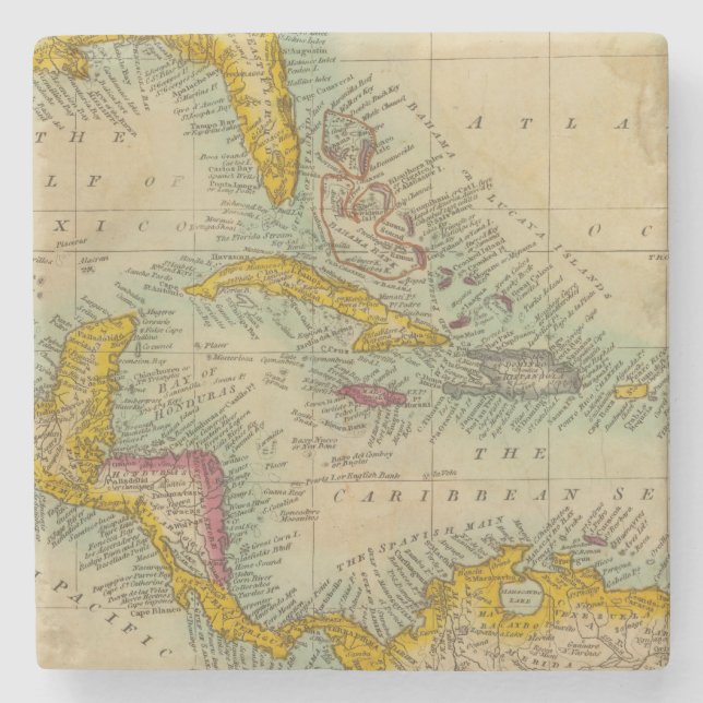 Porta-copo De Pedra Ilhas ocidentais de India (Frente)